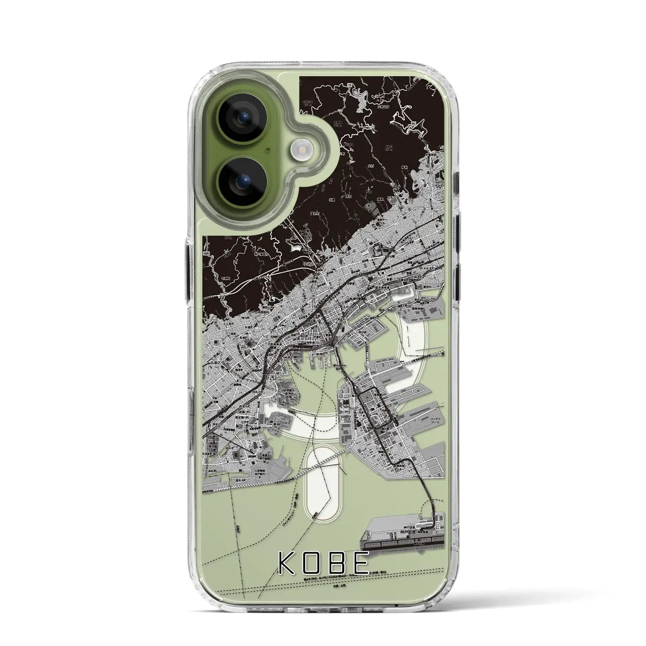 【神戸(兵庫県)】地図柄iPhoneケース(MagSafeタイプ)