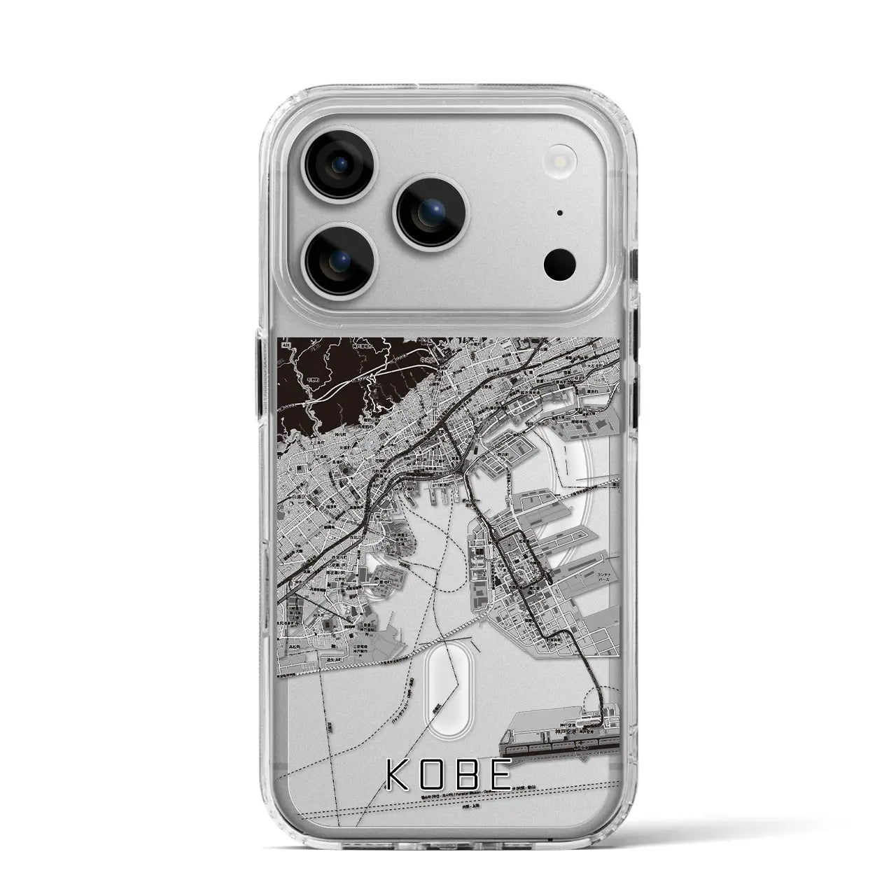 【神戸(兵庫県)】地図柄iPhoneケース(MagSafeタイプ)