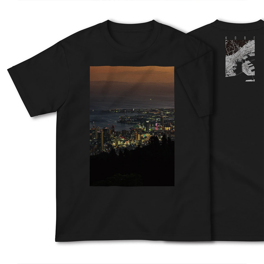 【神戸(兵庫県)】Map World ハイクオリティTシャツ