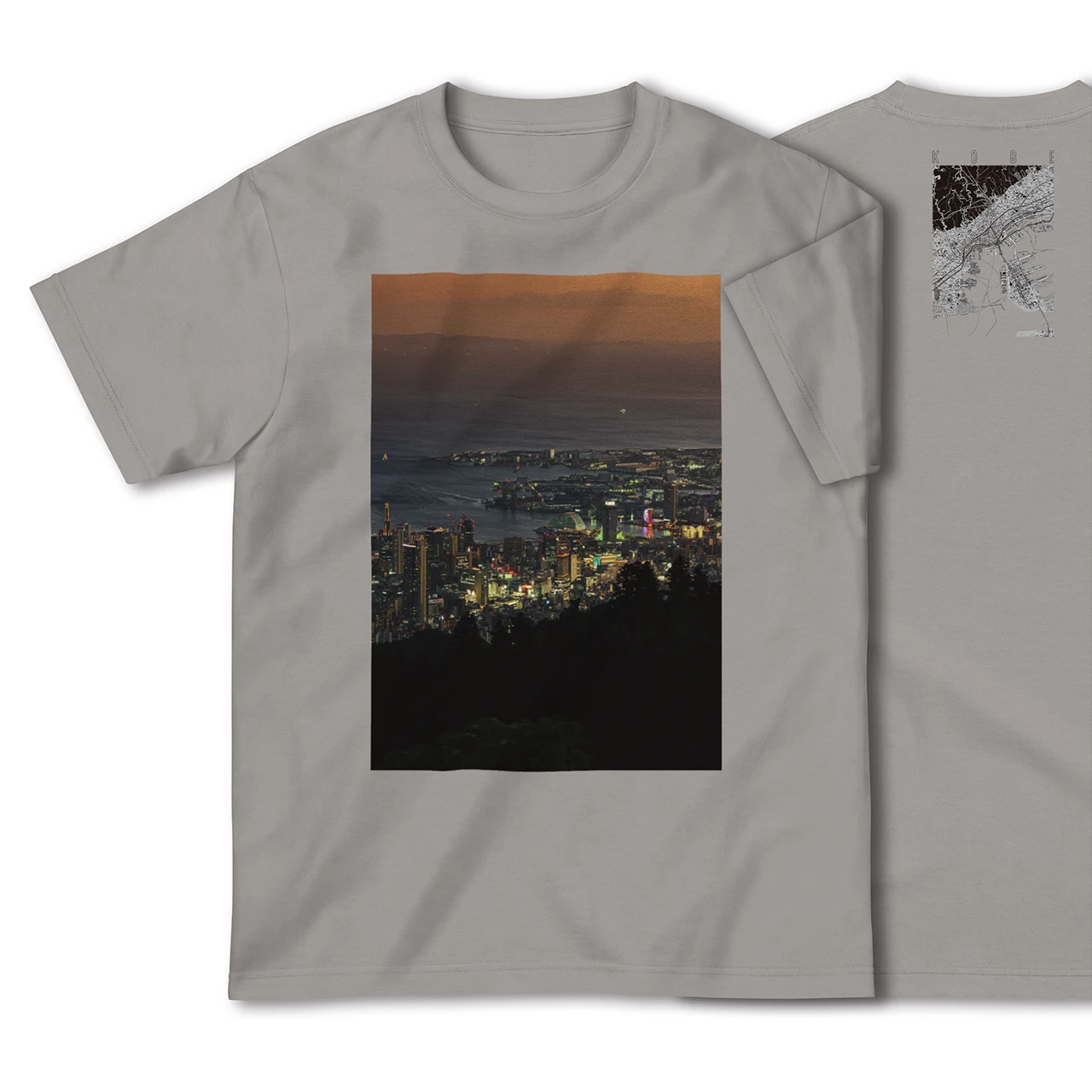 【神戸(兵庫県)】Map World ハイクオリティTシャツ