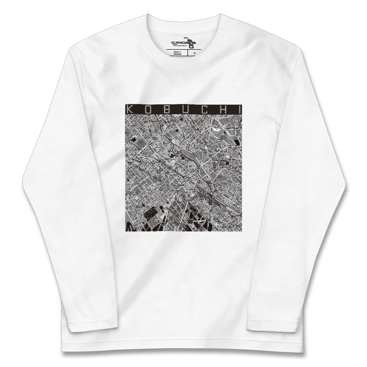 【古淵(神奈川県)】地図柄ロングスリーブTシャツ