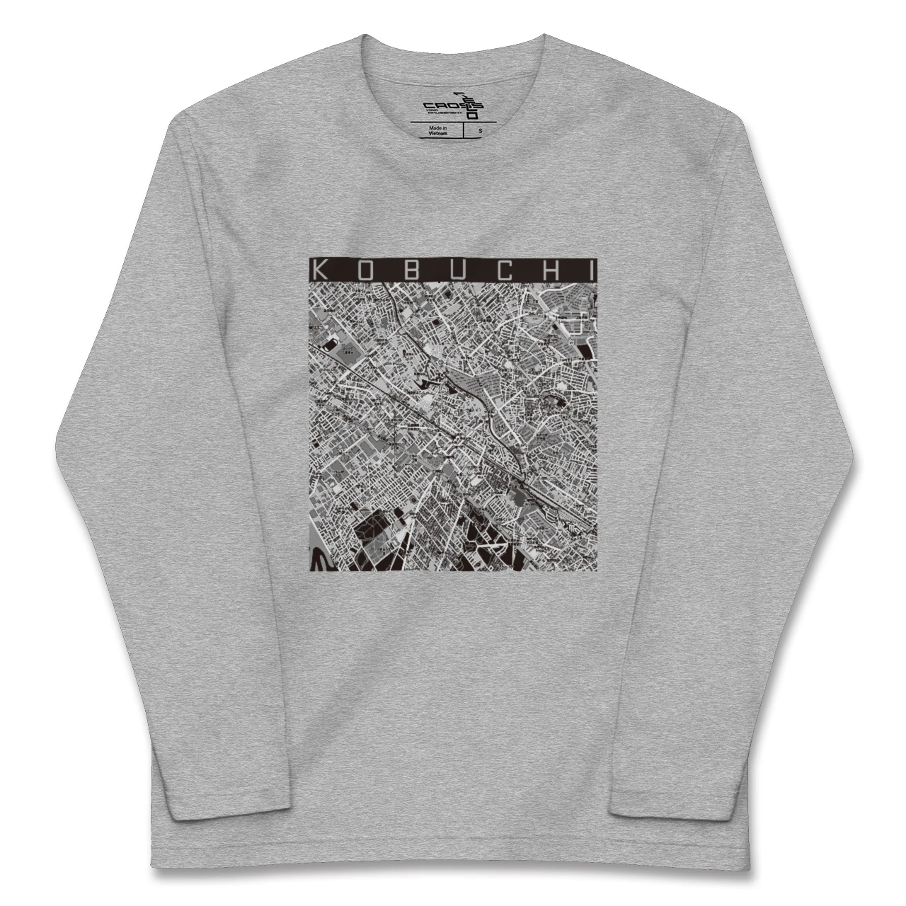 【古淵(神奈川県)】地図柄ロングスリーブTシャツ