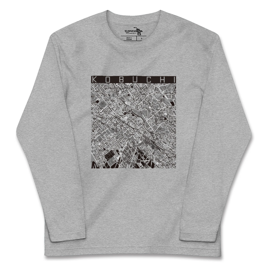 【古淵(神奈川県)】地図柄ロングスリーブTシャツ