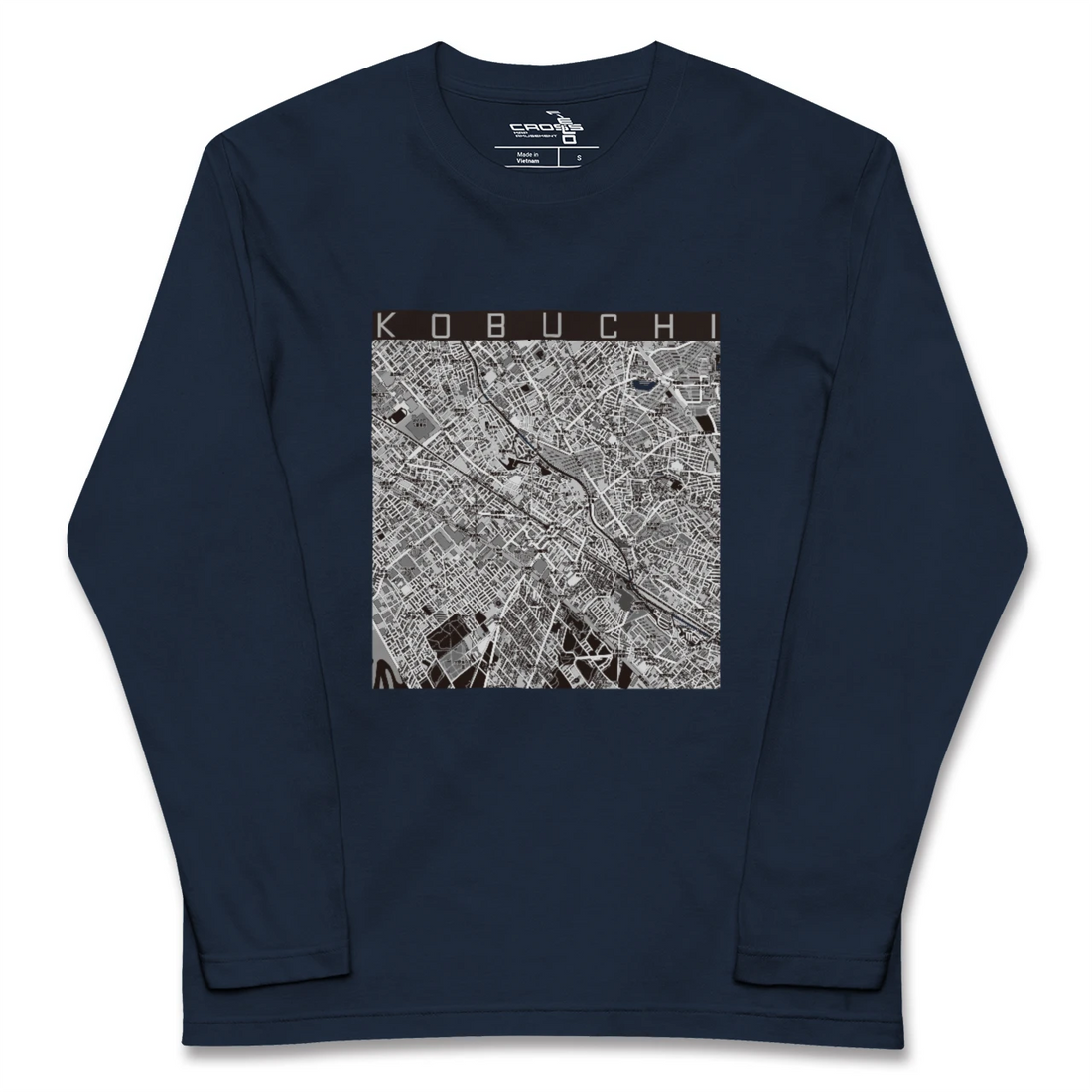 【古淵(神奈川県)】地図柄ロングスリーブTシャツ