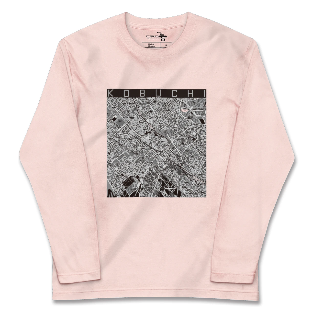 【古淵(神奈川県)】地図柄ロングスリーブTシャツ