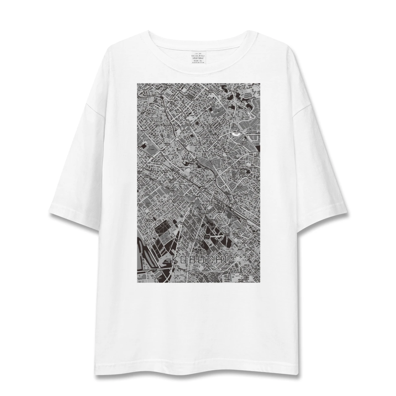 【古淵(神奈川県)】地図柄ビッグシルエットTシャツ