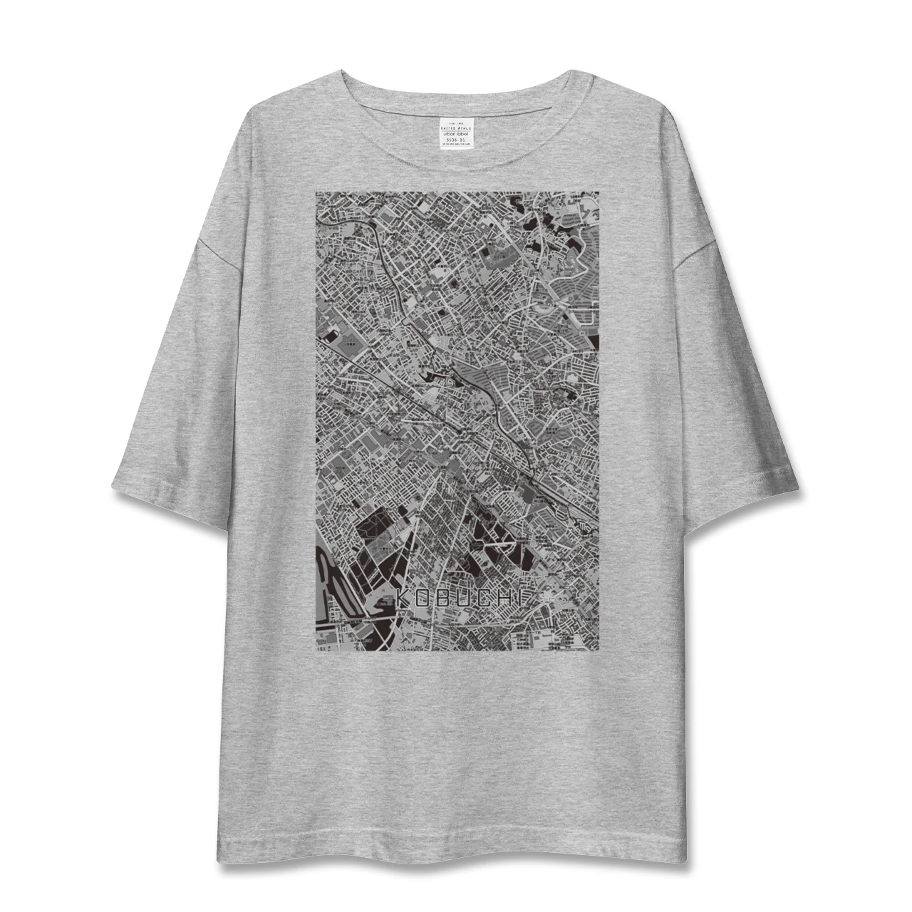 【古淵(神奈川県)】地図柄ビッグシルエットTシャツ