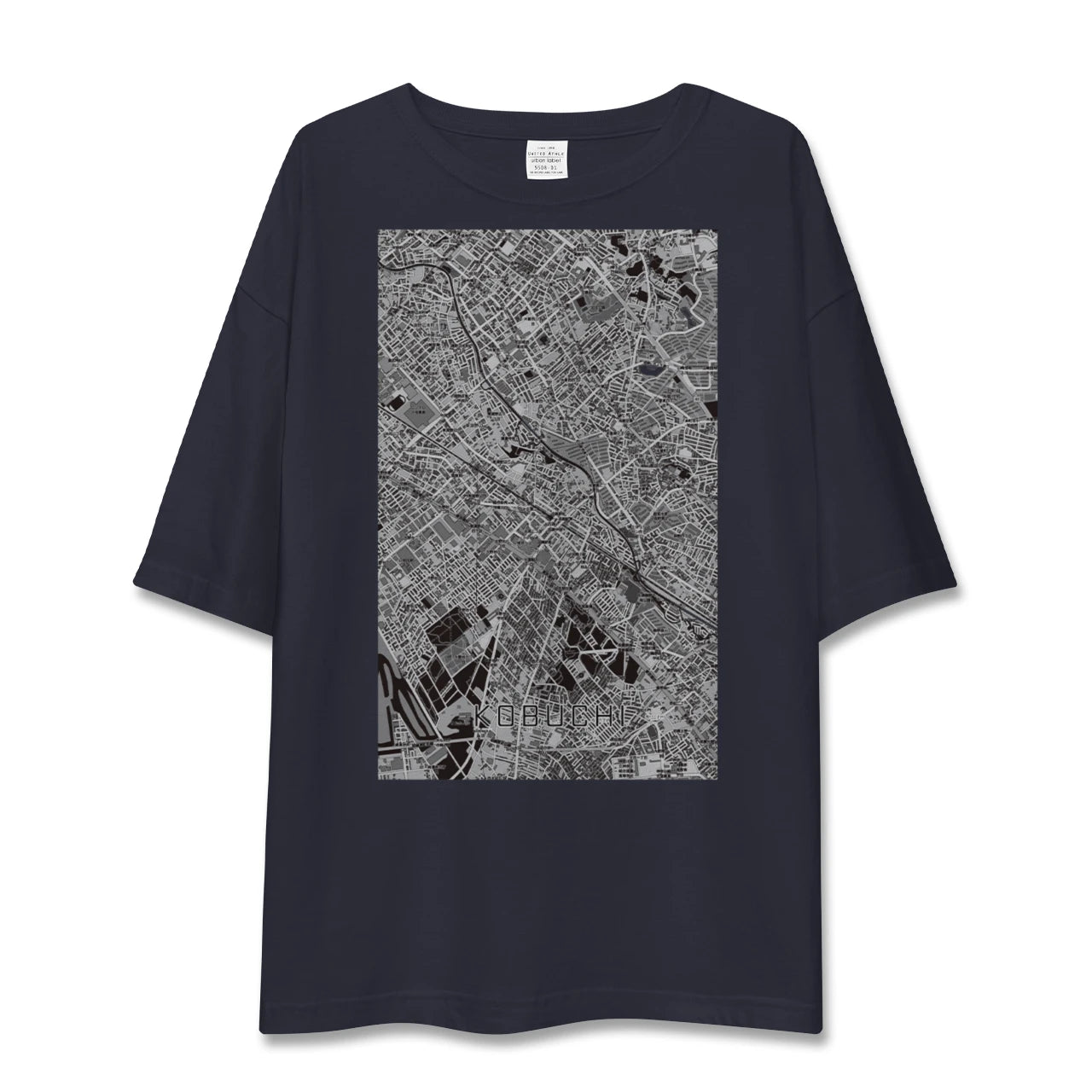 【古淵(神奈川県)】地図柄ビッグシルエットTシャツ