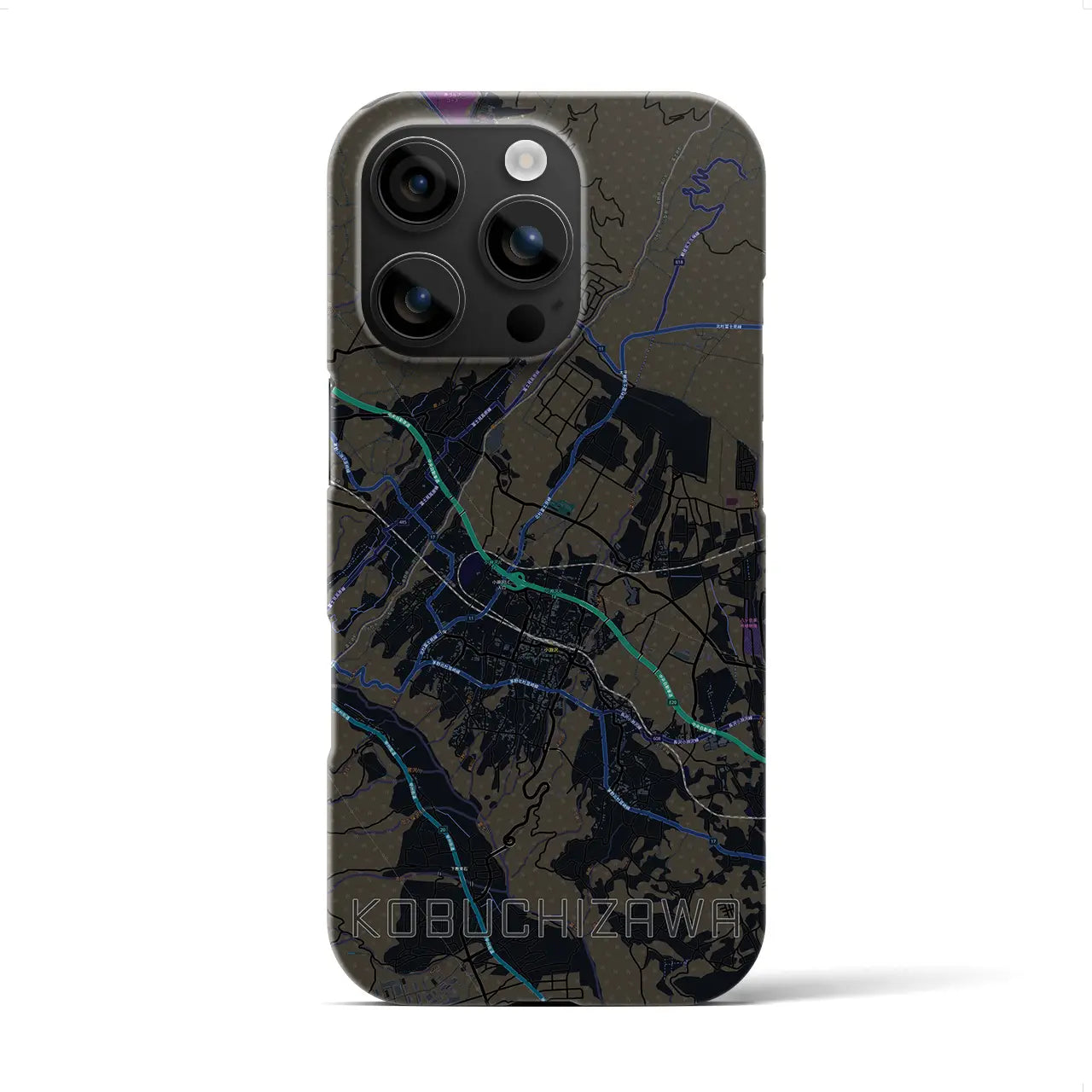 【小淵沢(山梨県)】地図柄iPhoneケース(バックカバータイプ)
