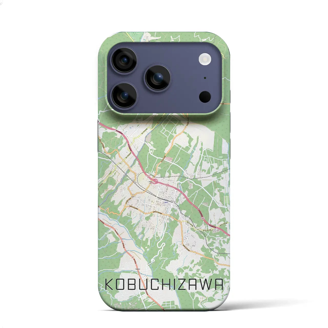 【小淵沢(山梨県)】地図柄iPhoneケース(バックカバータイプ)