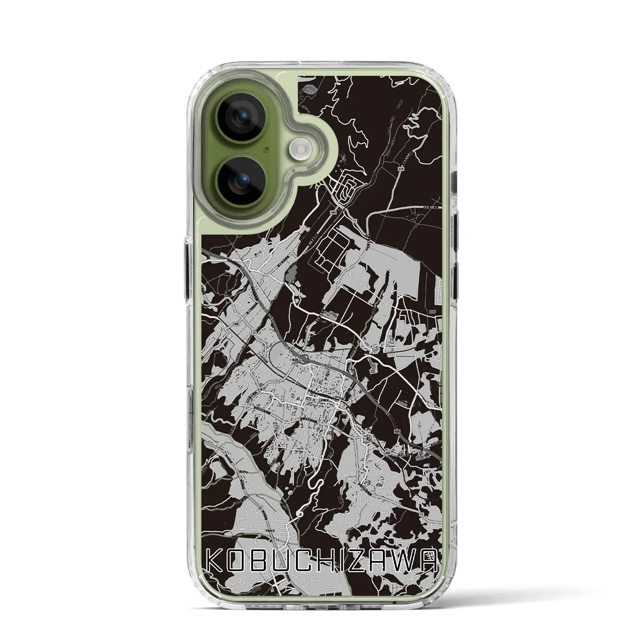 【小淵沢(山梨県)】地図柄iPhoneケース(MagSafeタイプ)