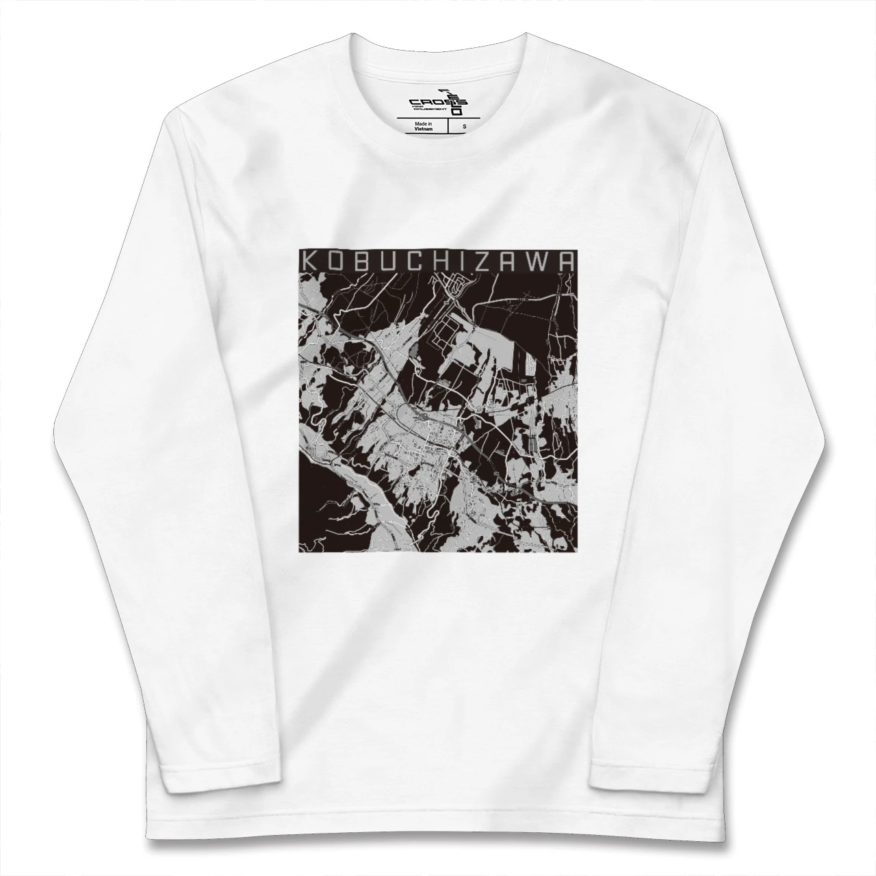 【小淵沢(山梨県)】地図柄ロングスリーブTシャツ