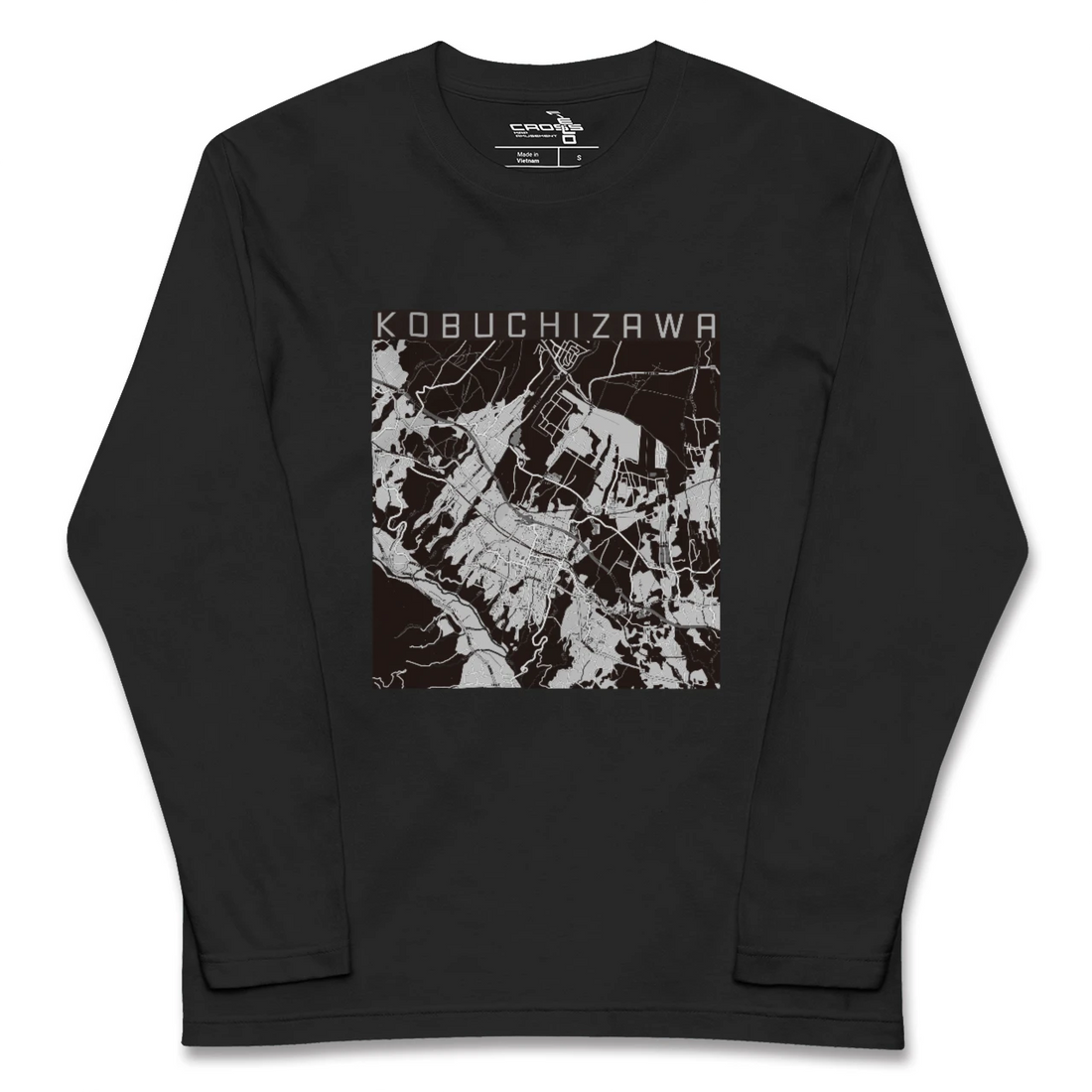 【小淵沢(山梨県)】地図柄ロングスリーブTシャツ