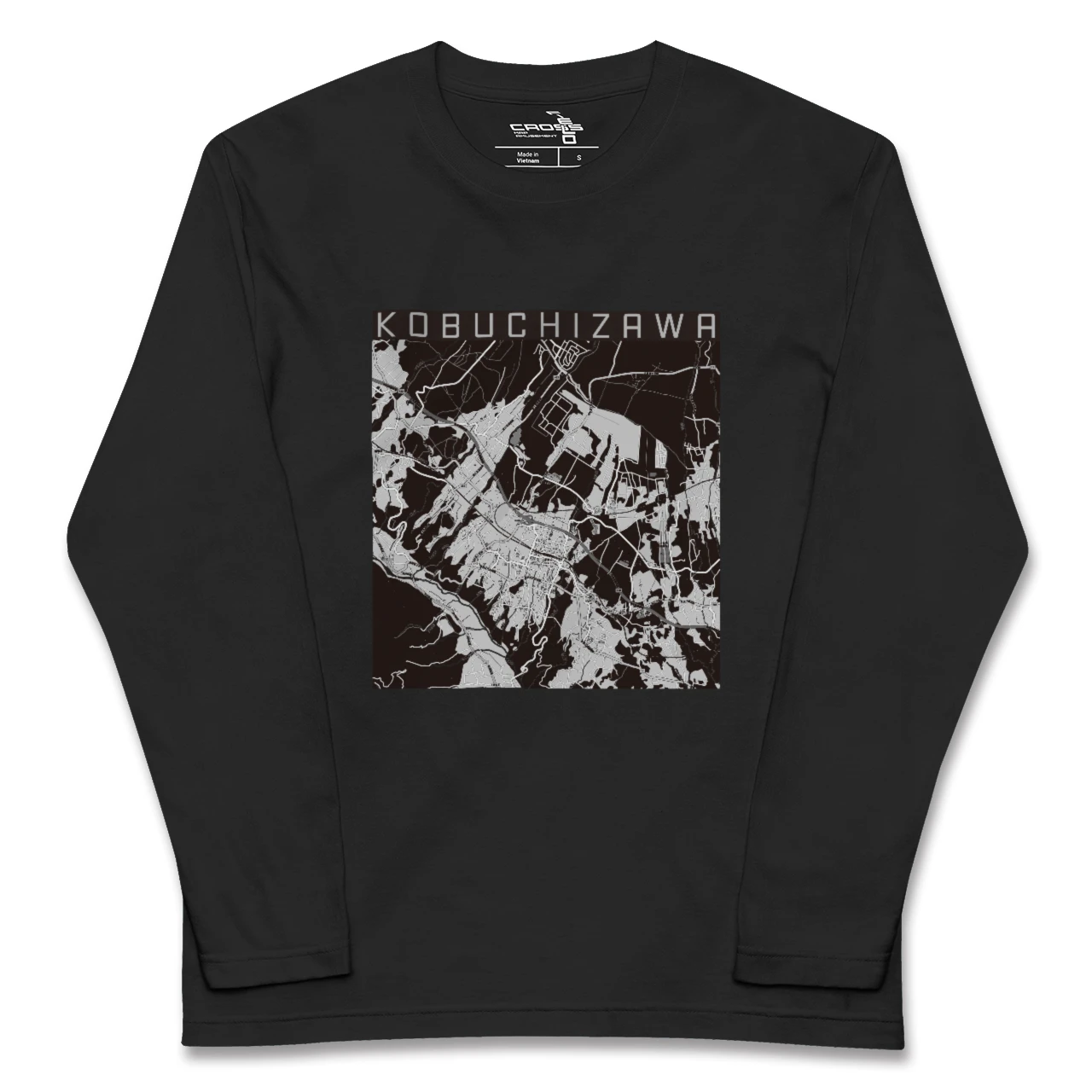 【小淵沢(山梨県)】地図柄ロングスリーブTシャツ