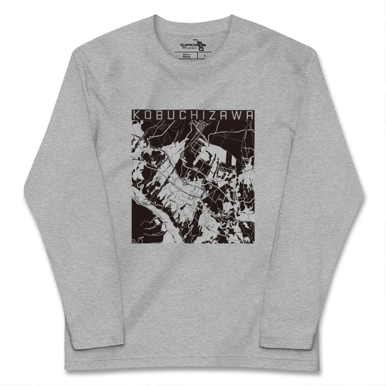 【小淵沢(山梨県)】地図柄ロングスリーブTシャツ