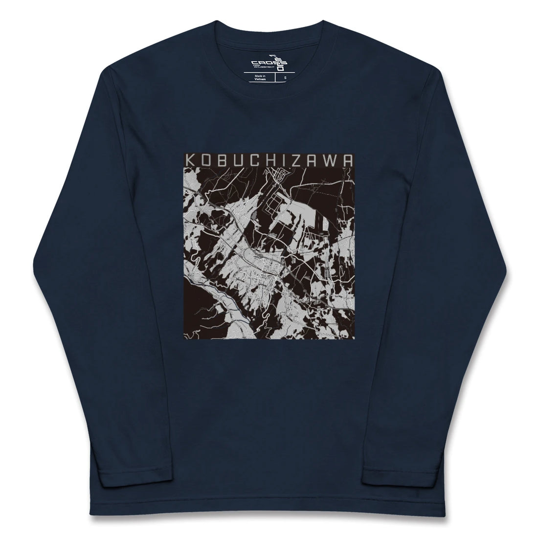 【小淵沢(山梨県)】地図柄ロングスリーブTシャツ