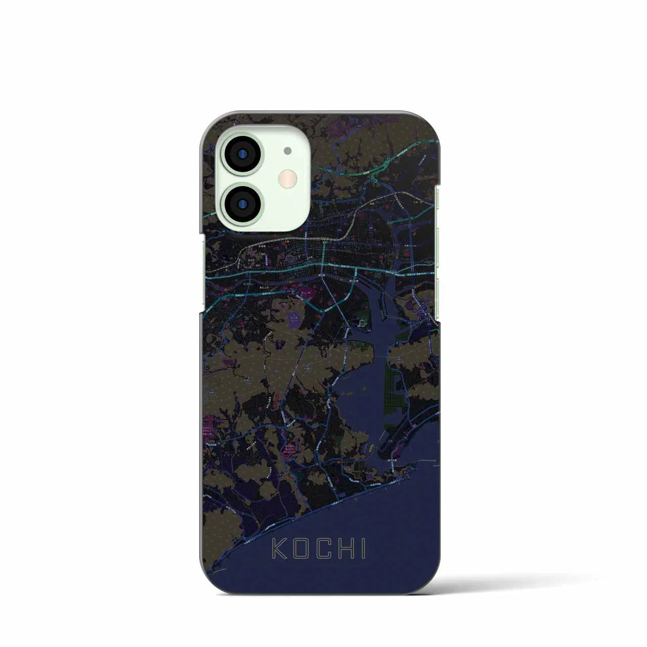 【高知(高知県)】地図柄iPhoneケース(バックカバータイプ)