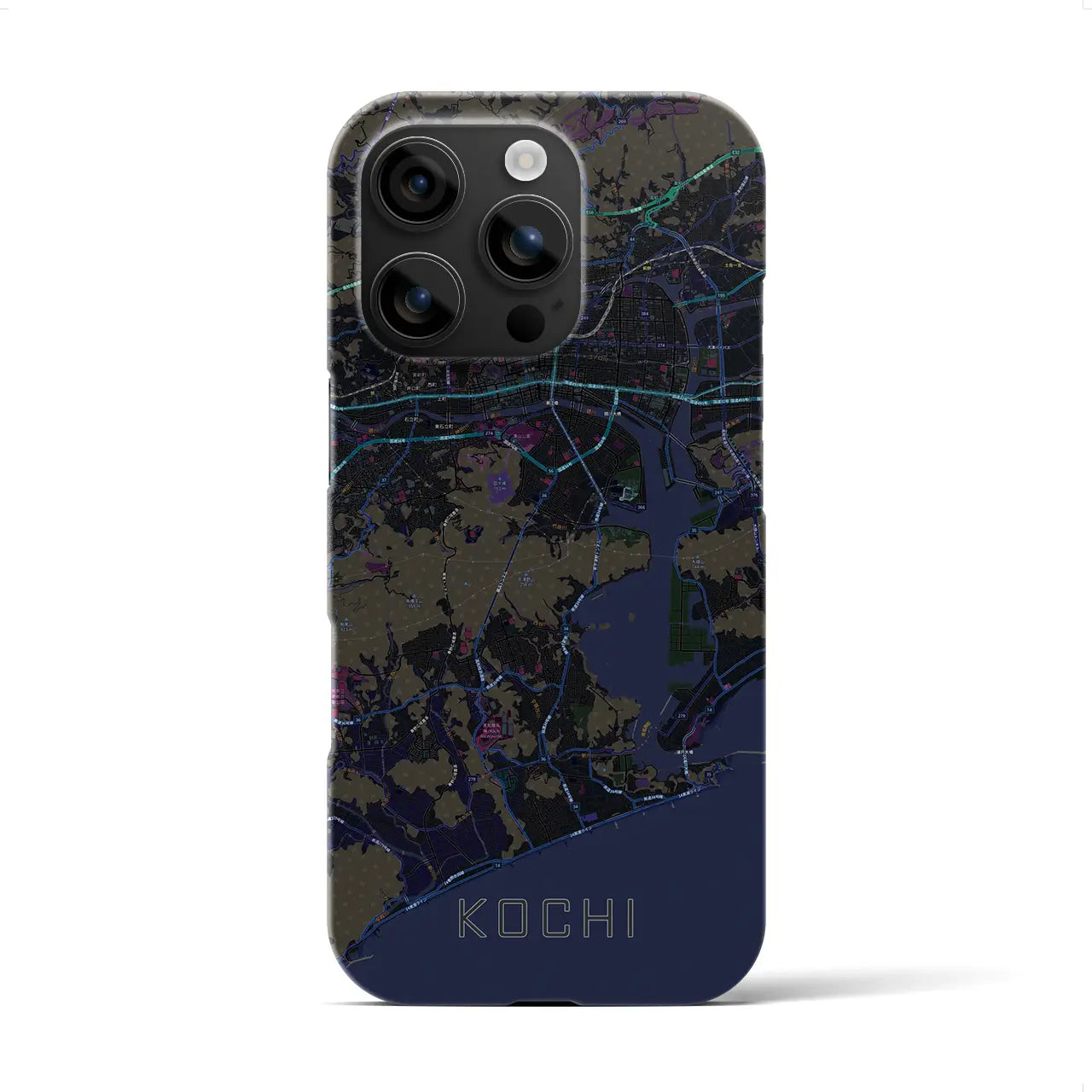 【高知(高知県)】地図柄iPhoneケース(バックカバータイプ)
