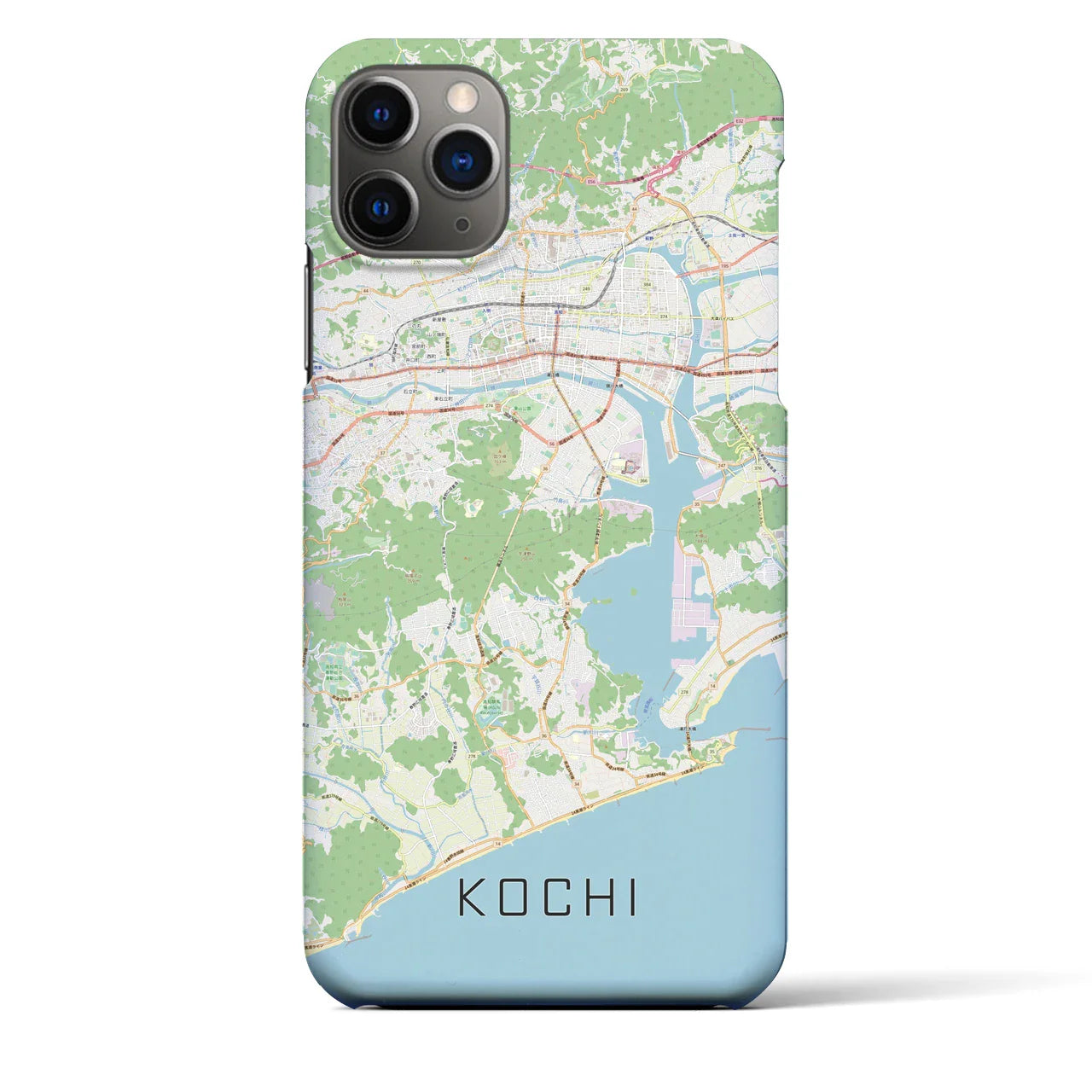 【高知(高知県)】地図柄iPhoneケース(バックカバータイプ)