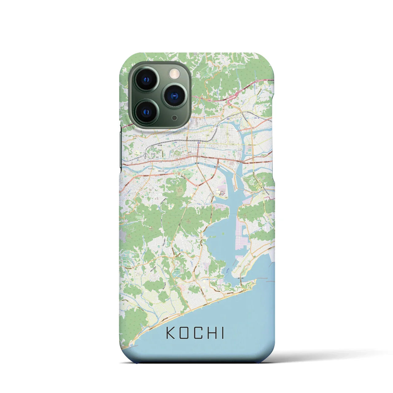 【高知(高知県)】地図柄iPhoneケース(バックカバータイプ)