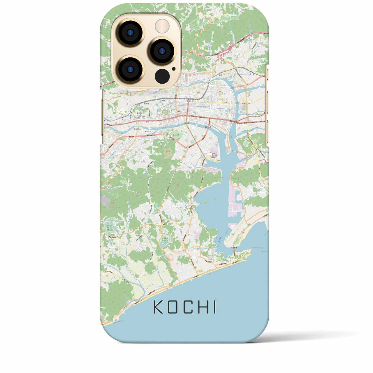 【高知(高知県)】地図柄iPhoneケース(バックカバータイプ)