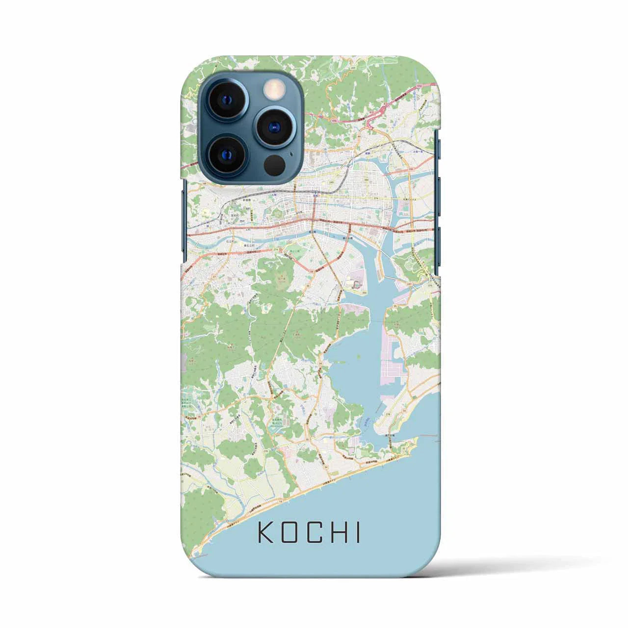 【高知(高知県)】地図柄iPhoneケース(バックカバータイプ)