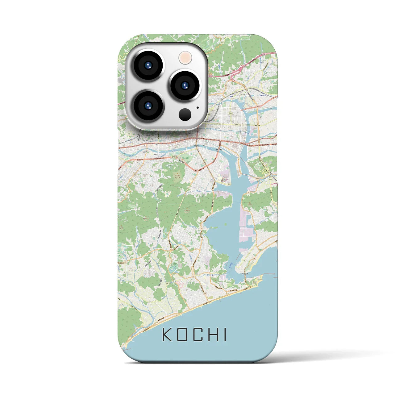 【高知(高知県)】地図柄iPhoneケース(バックカバータイプ)