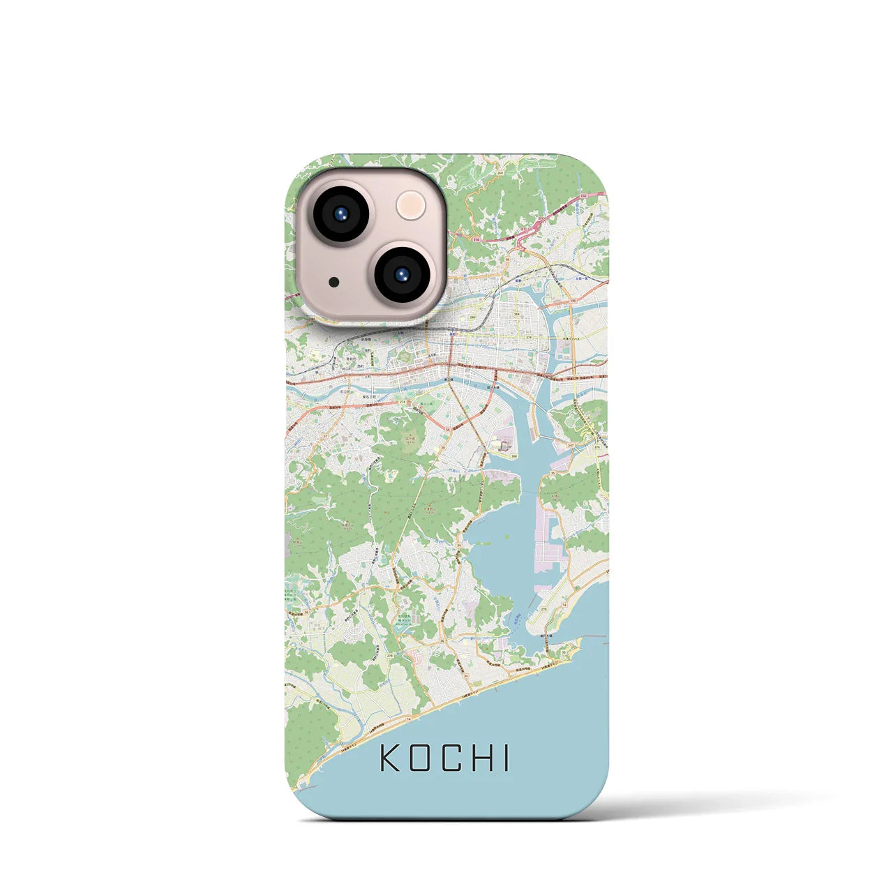 【高知(高知県)】地図柄iPhoneケース(バックカバータイプ)