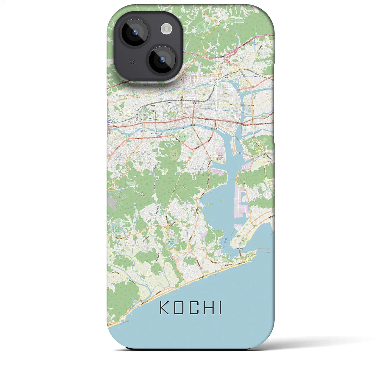 【高知(高知県)】地図柄iPhoneケース(バックカバータイプ)