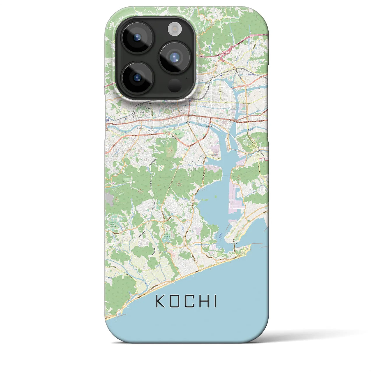 【高知(高知県)】地図柄iPhoneケース(バックカバータイプ)