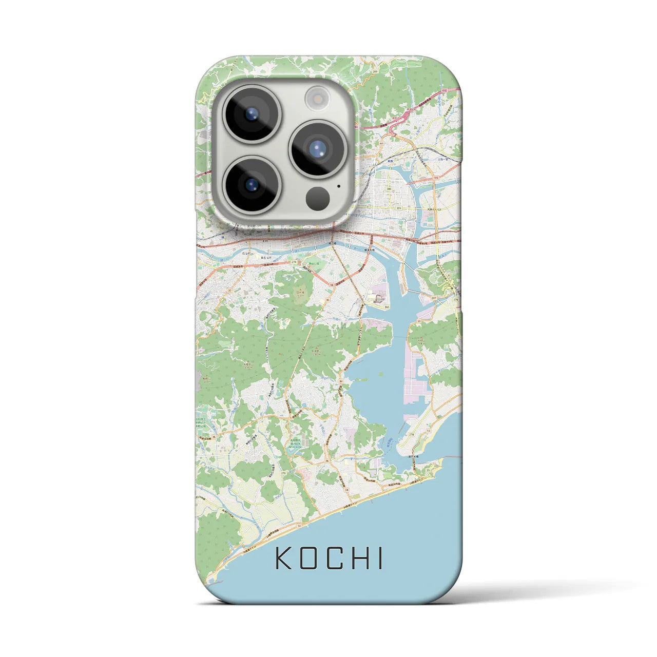 【高知(高知県)】地図柄iPhoneケース(バックカバータイプ)