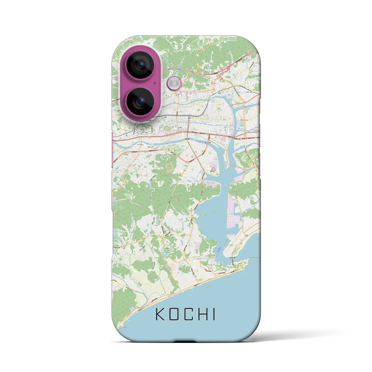 【高知(高知県)】地図柄iPhoneケース(バックカバータイプ)