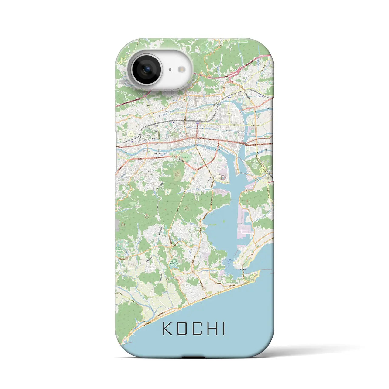 【高知(高知県)】地図柄iPhoneケース(バックカバータイプ)