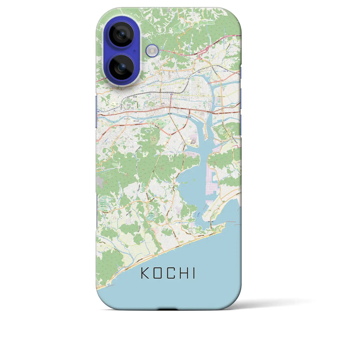 【高知(高知県)】地図柄iPhoneケース(バックカバータイプ)ナチュラル・iPhone 16 Pro Max 用