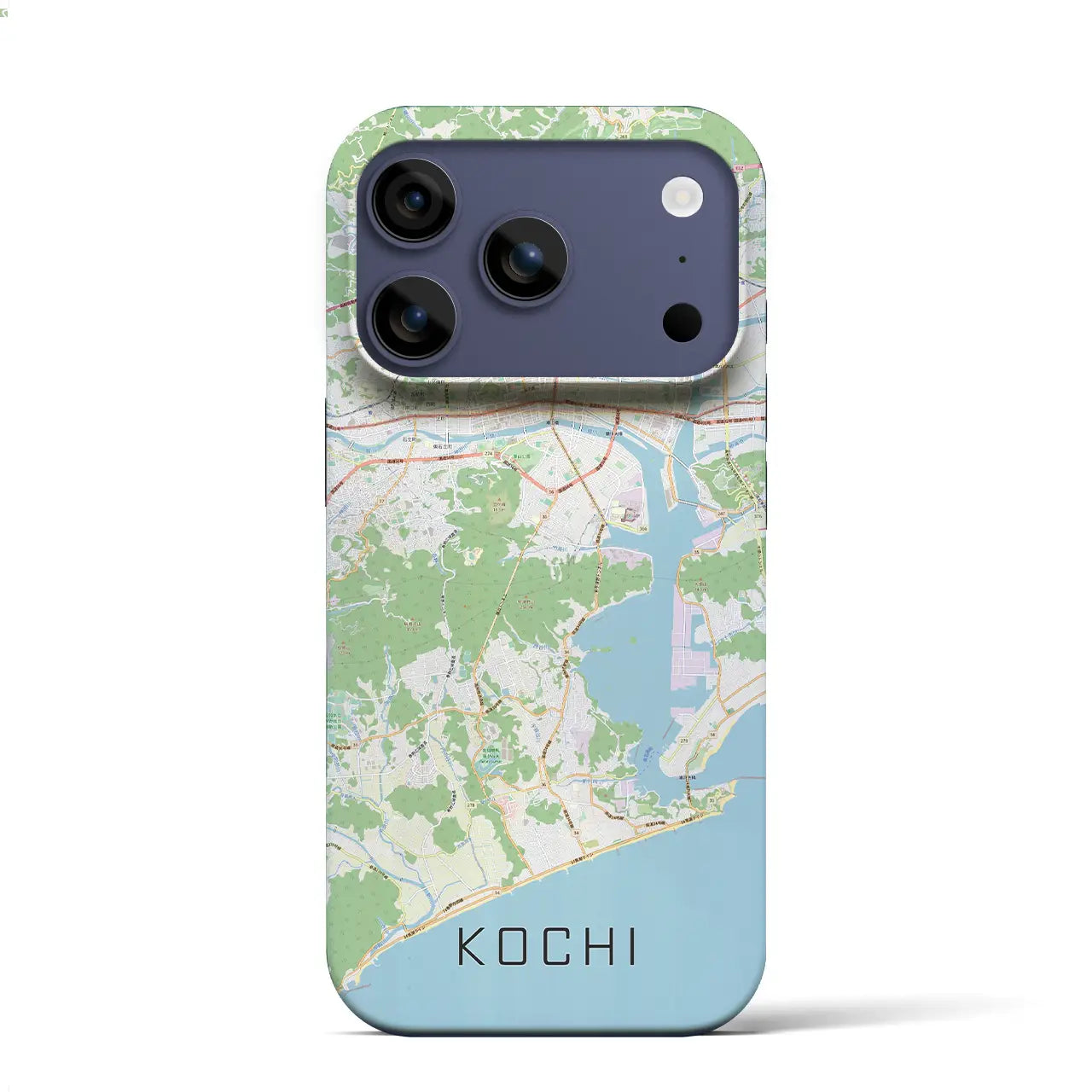 【高知(高知県)】地図柄iPhoneケース(バックカバータイプ)