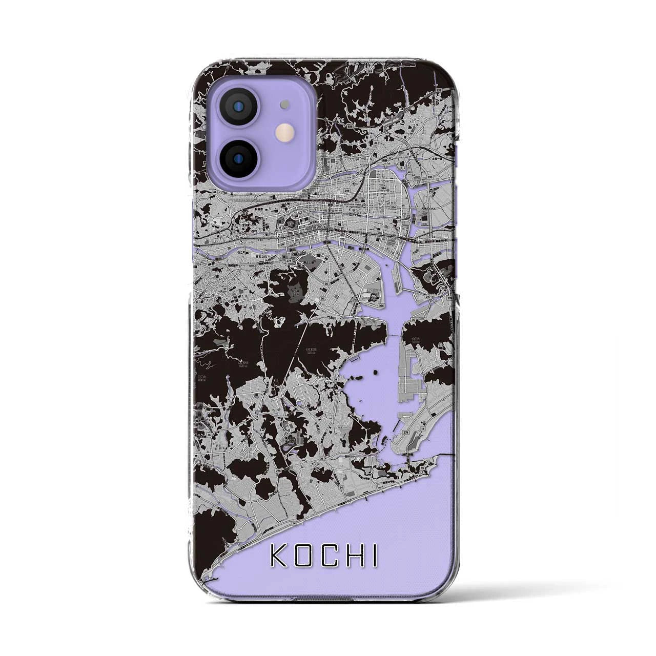 【高知(高知県)】地図柄iPhoneケース(クリアタイプ)