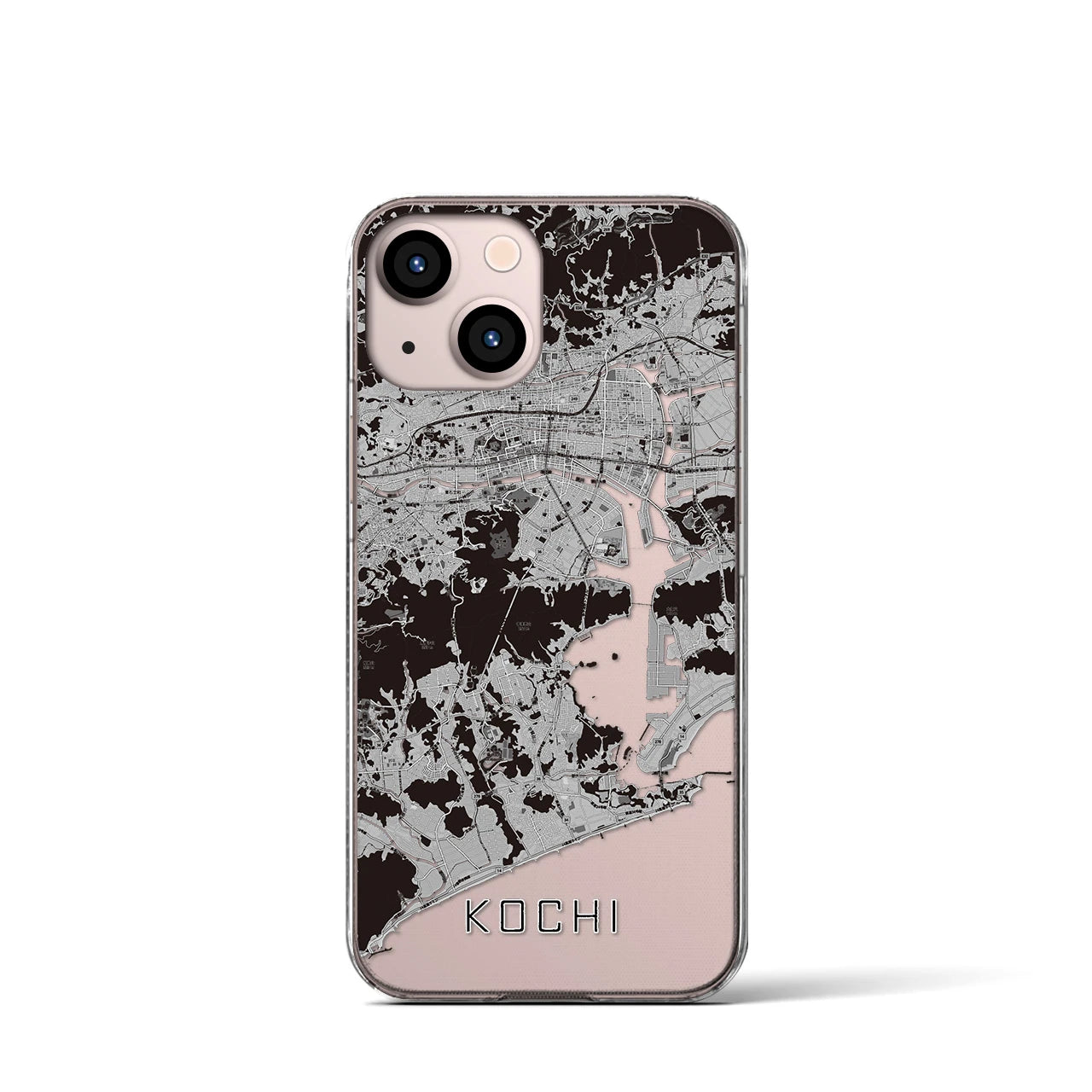 【高知(高知県)】地図柄iPhoneケース(クリアタイプ)