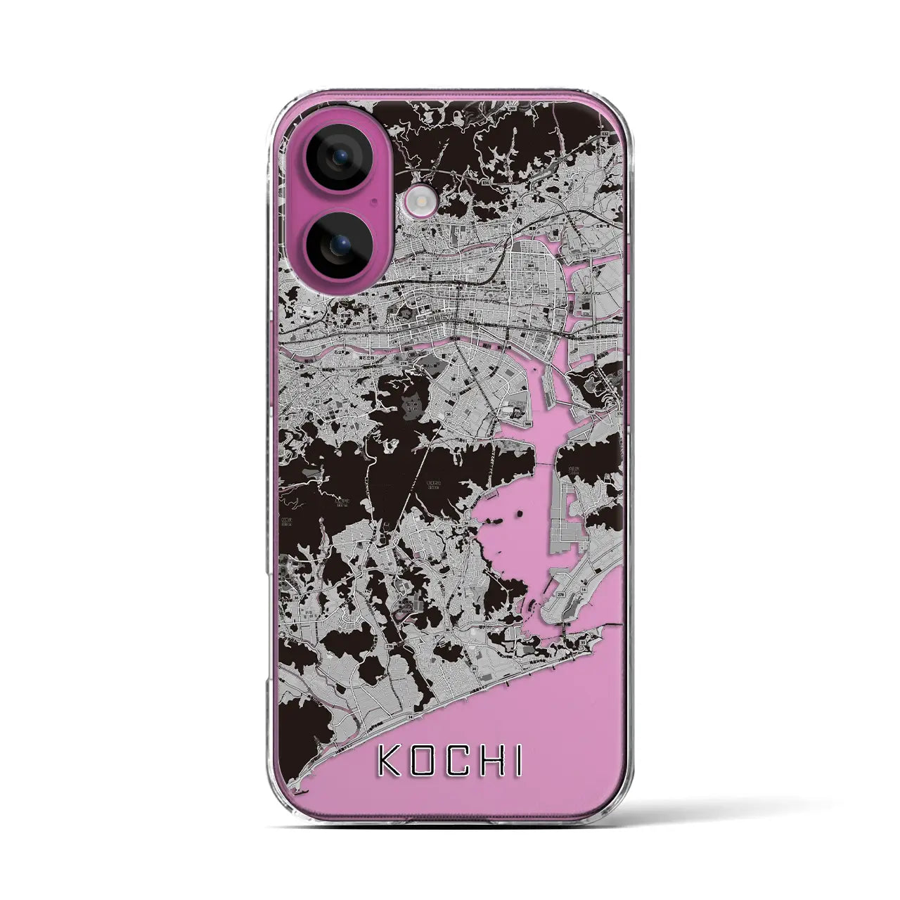 【高知(高知県)】地図柄iPhoneケース(クリアタイプ)