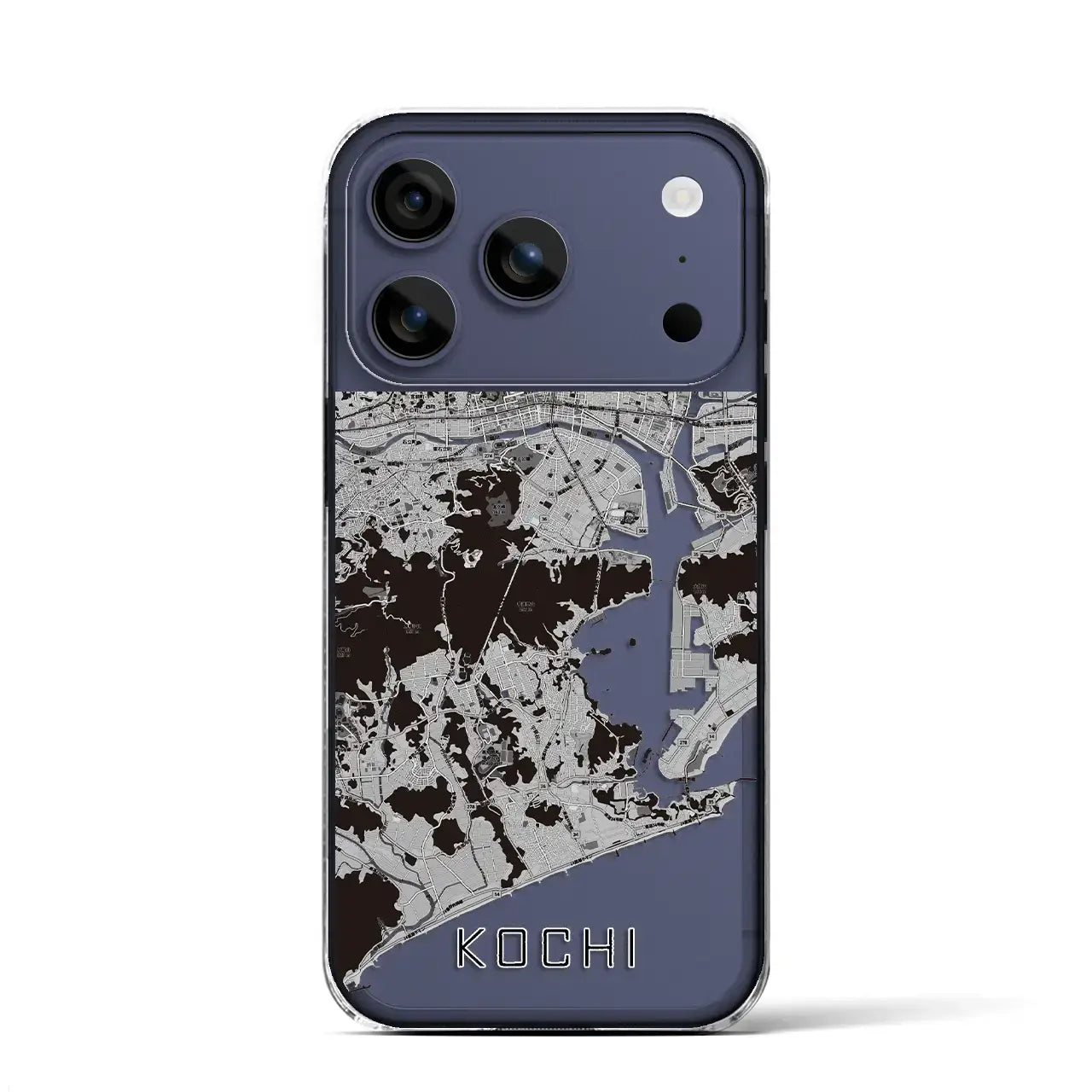 【高知(高知県)】地図柄iPhoneケース(クリアタイプ)