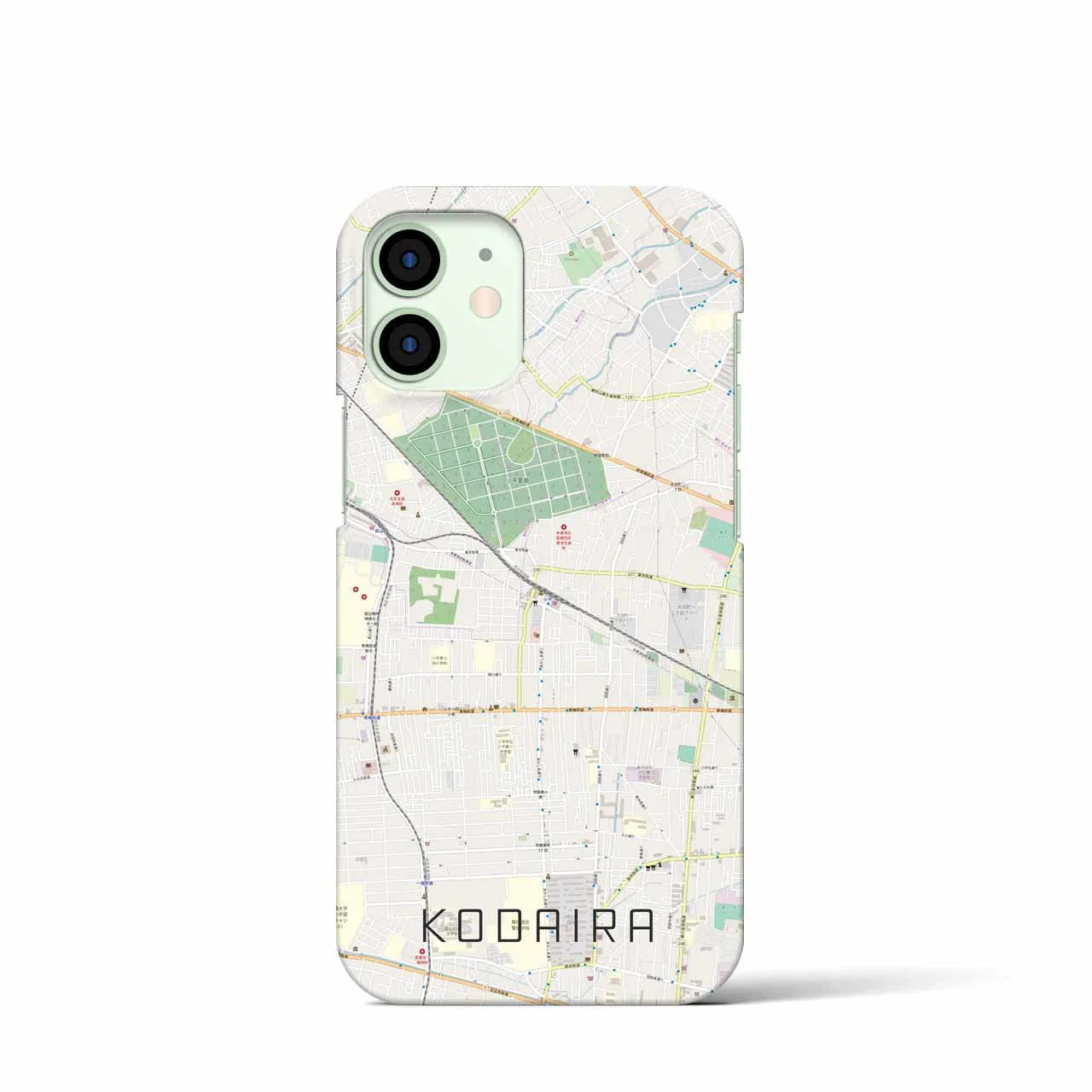 【小平(東京都)】地図柄iPhoneケース(バックカバータイプ)