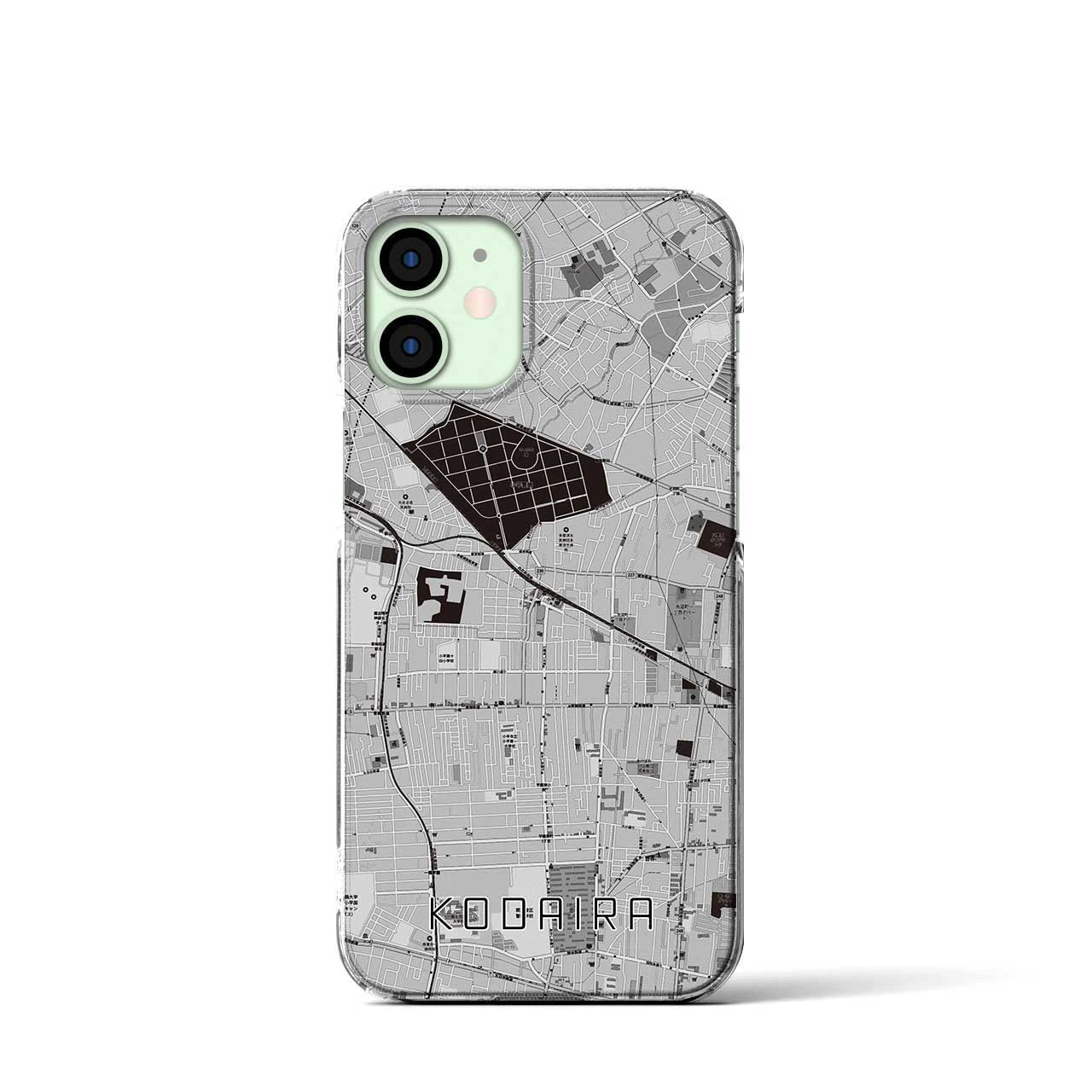 【小平(東京都)】地図柄iPhoneケース(クリアタイプ)