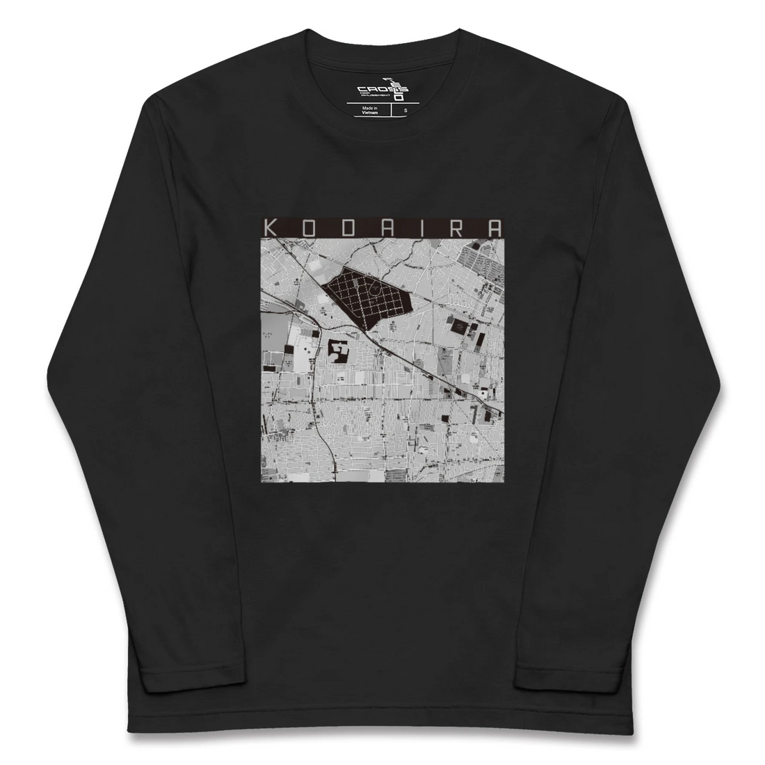 【小平(東京都)】地図柄ロングスリーブTシャツ