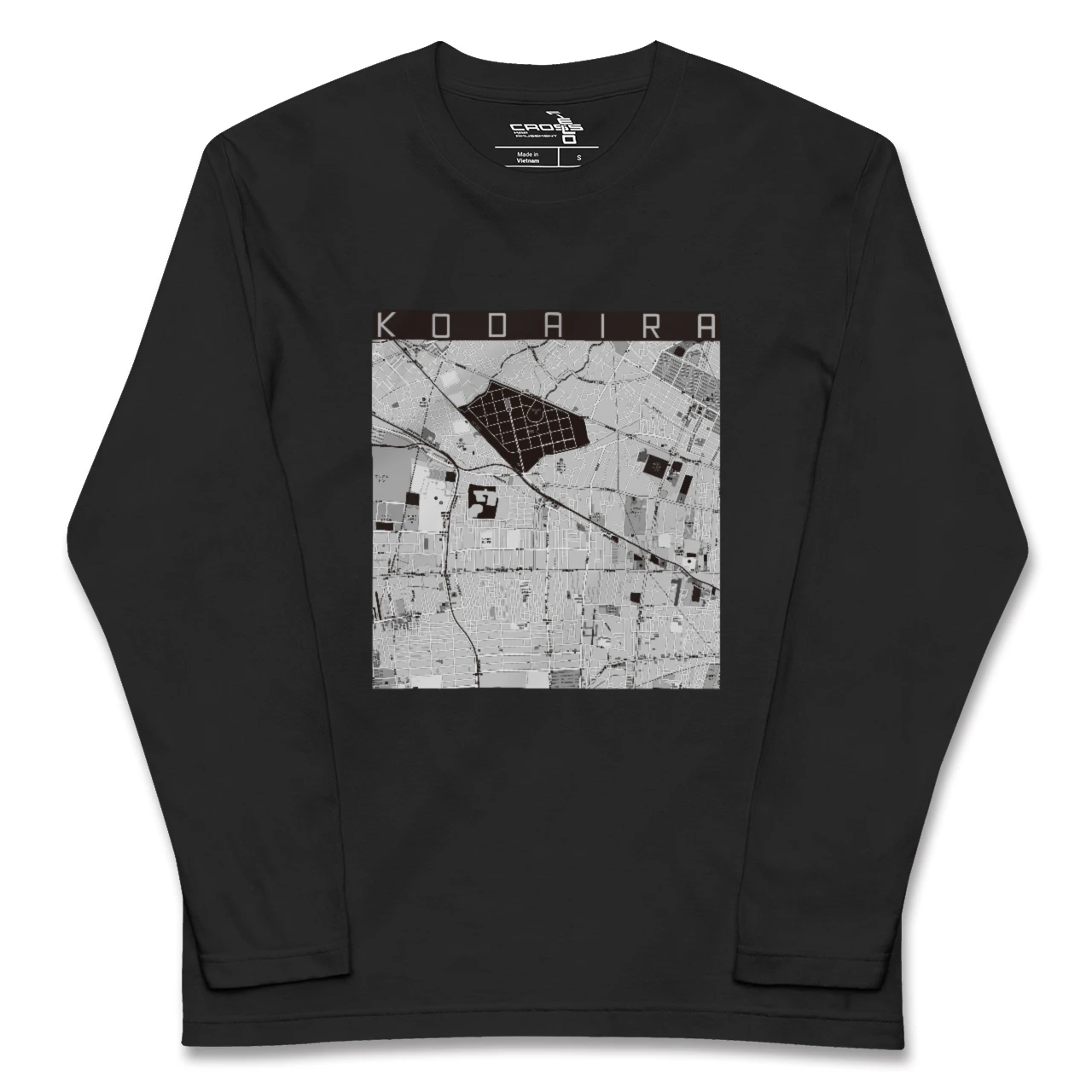 【小平(東京都)】地図柄ロングスリーブTシャツ