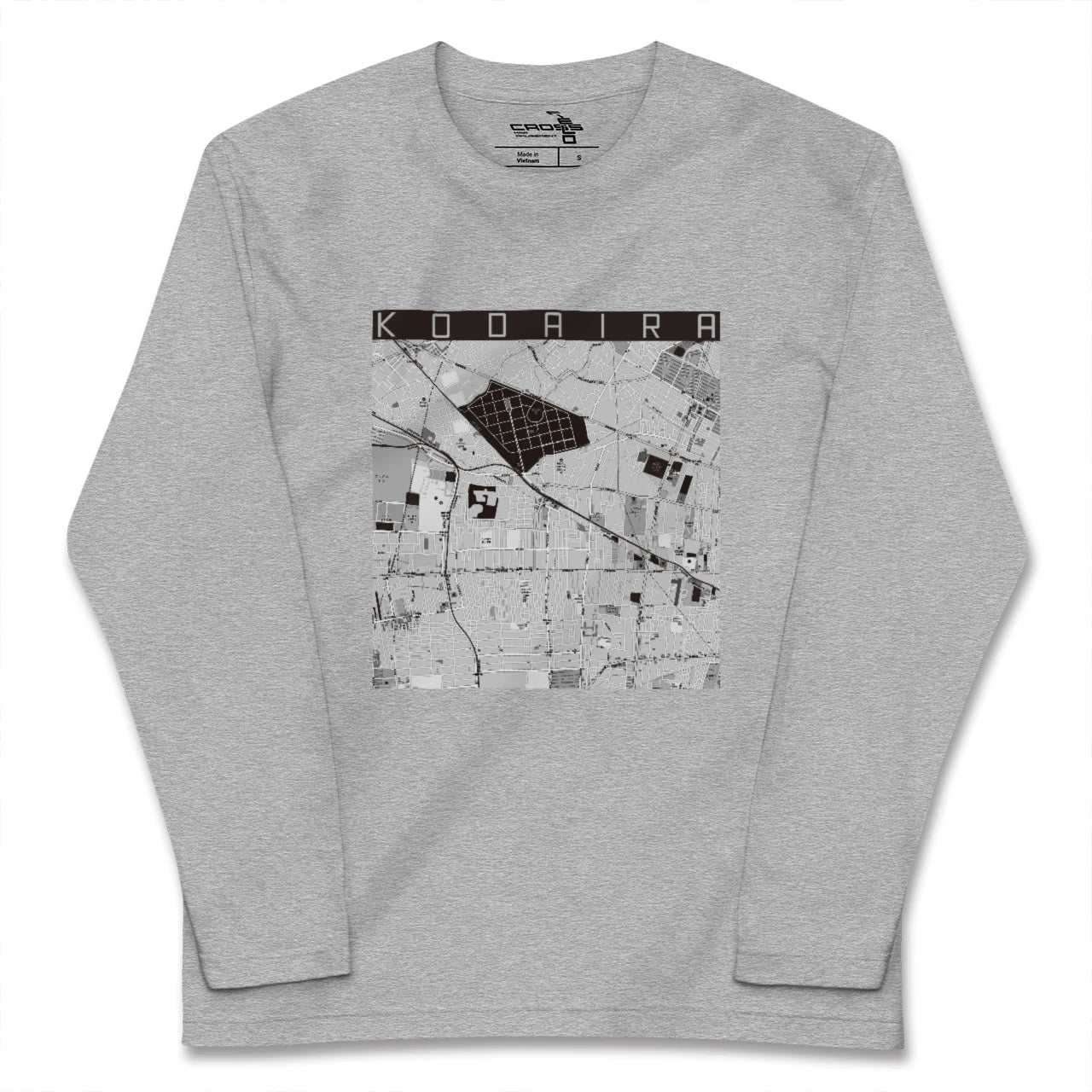 【小平(東京都)】地図柄ロングスリーブTシャツ