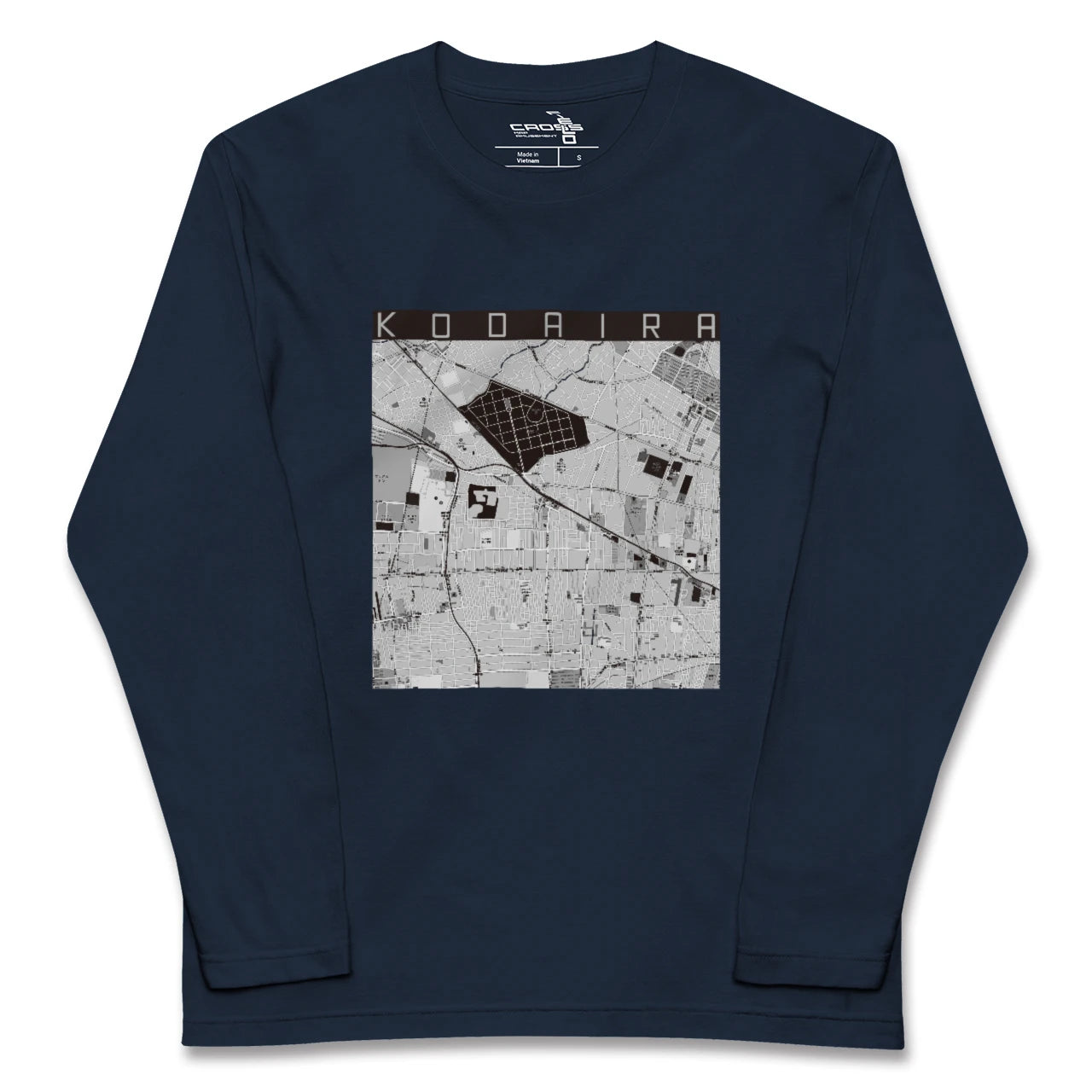 【小平(東京都)】地図柄ロングスリーブTシャツ