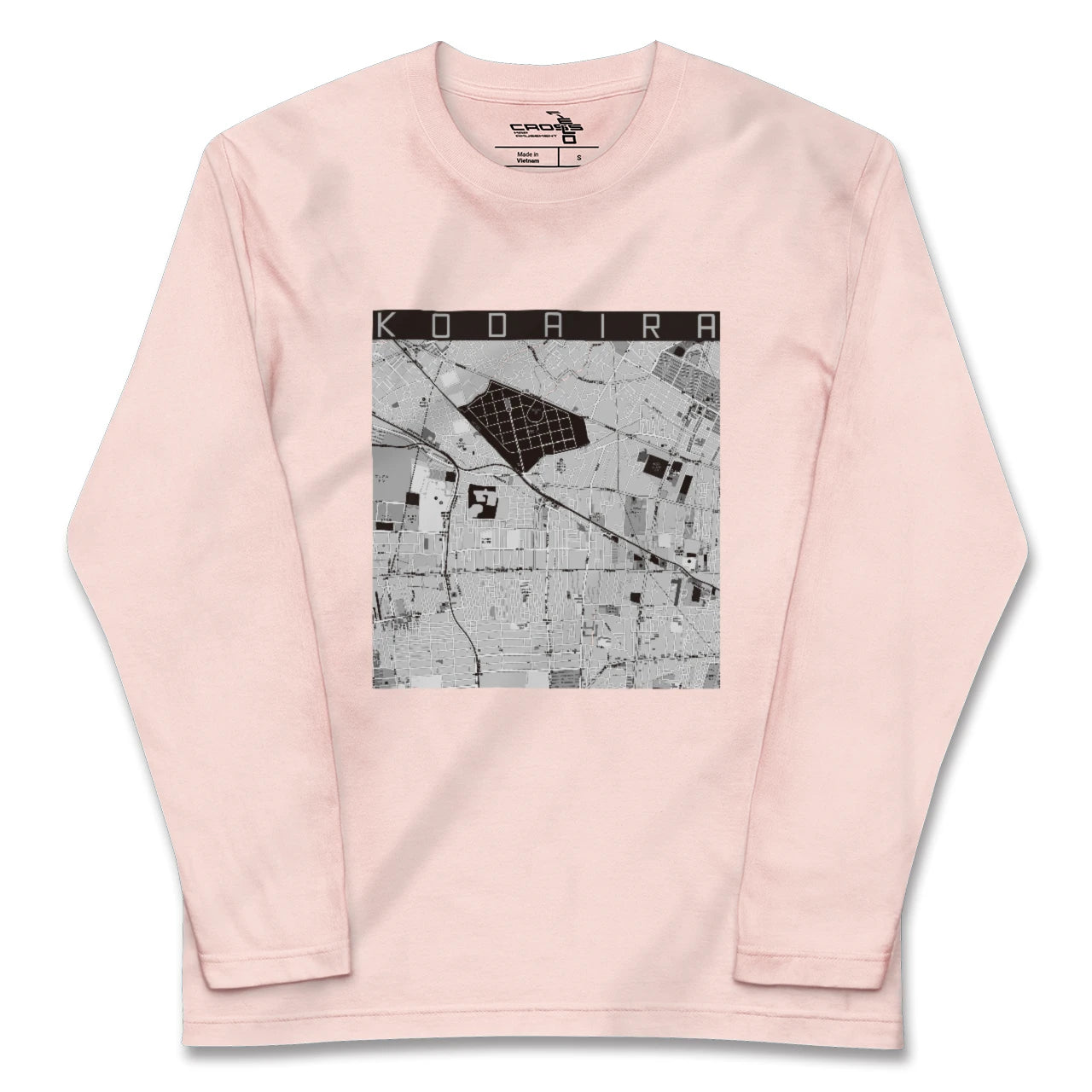 【小平(東京都)】地図柄ロングスリーブTシャツ