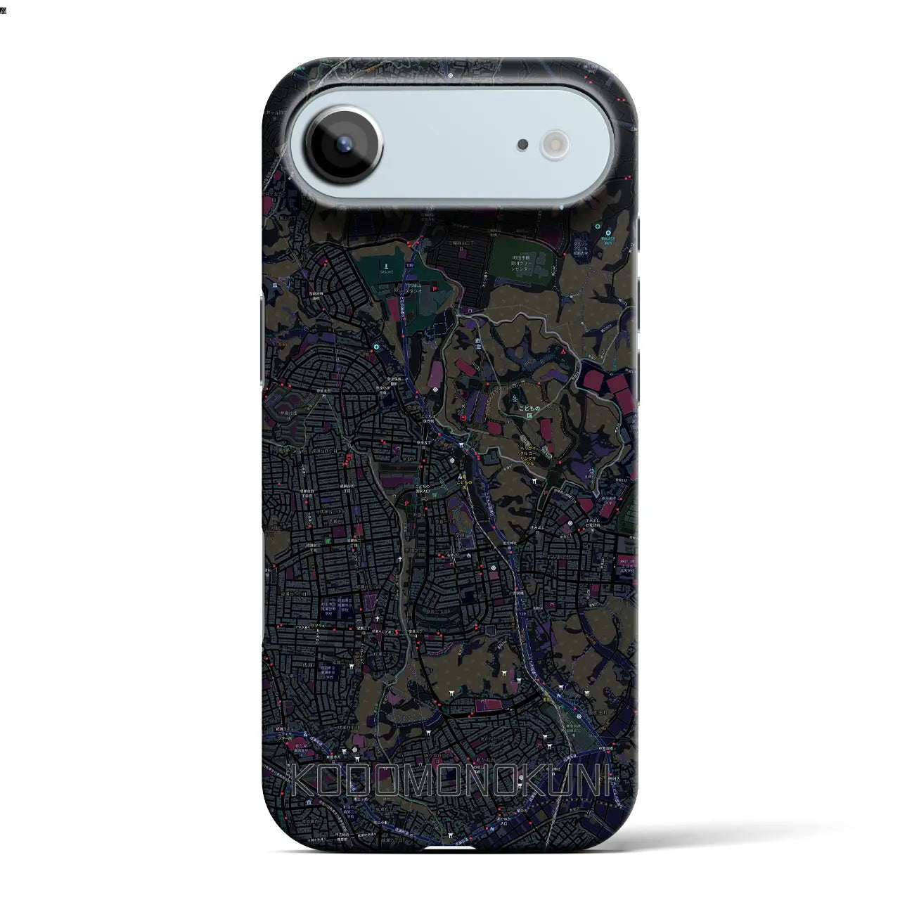 【こどもの国(神奈川県)】地図柄iPhoneケース(バックカバータイプ)