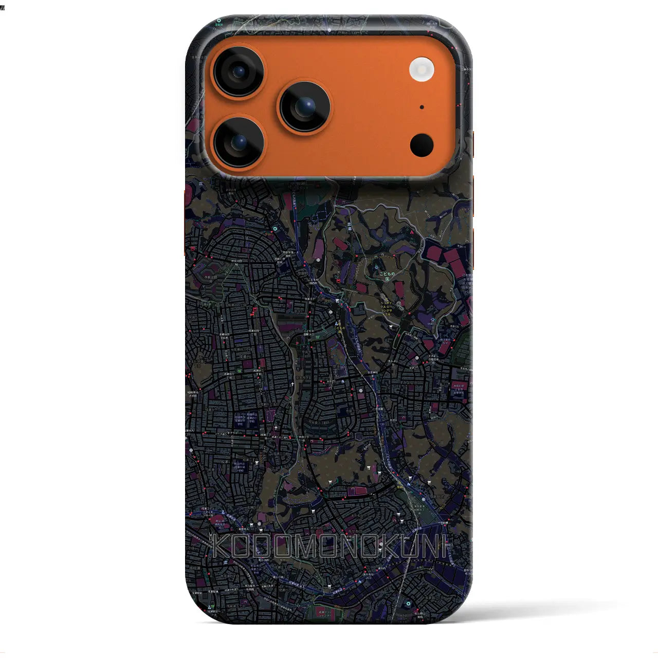 【こどもの国(神奈川県)】地図柄iPhoneケース(バックカバータイプ)