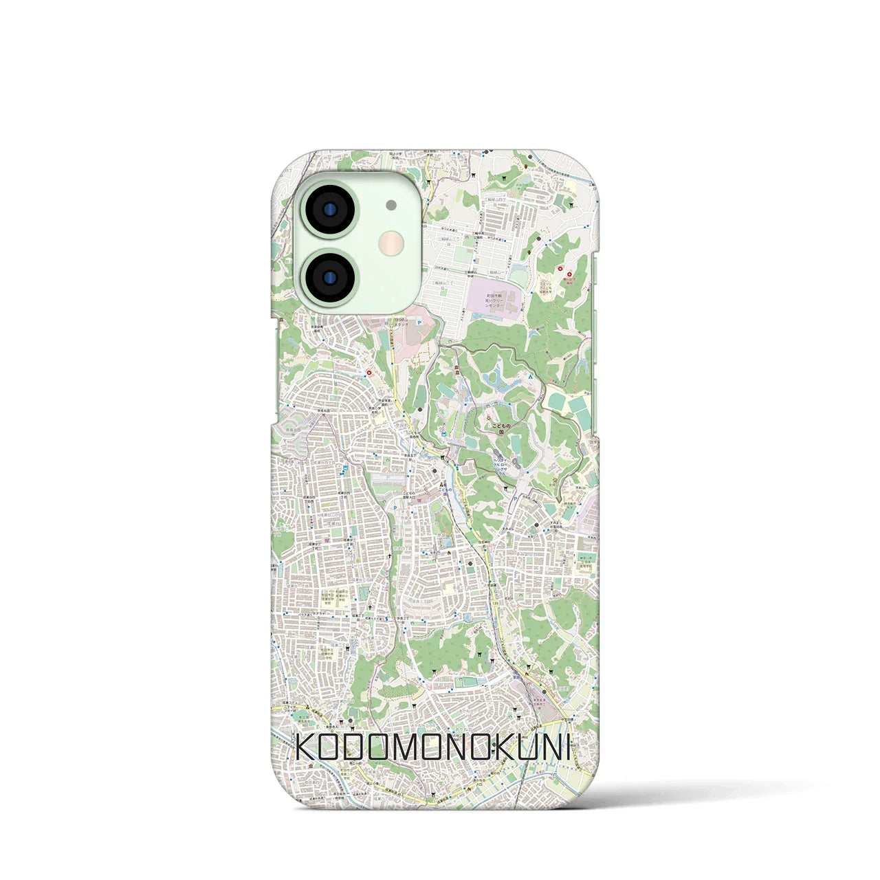 【こどもの国(神奈川県)】地図柄iPhoneケース(バックカバータイプ)
