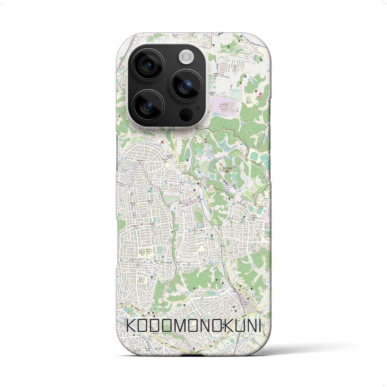 【こどもの国(神奈川県)】地図柄iPhoneケース(バックカバータイプ)